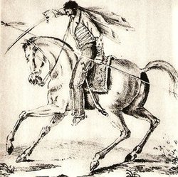 Facundo Quiroga a caballo